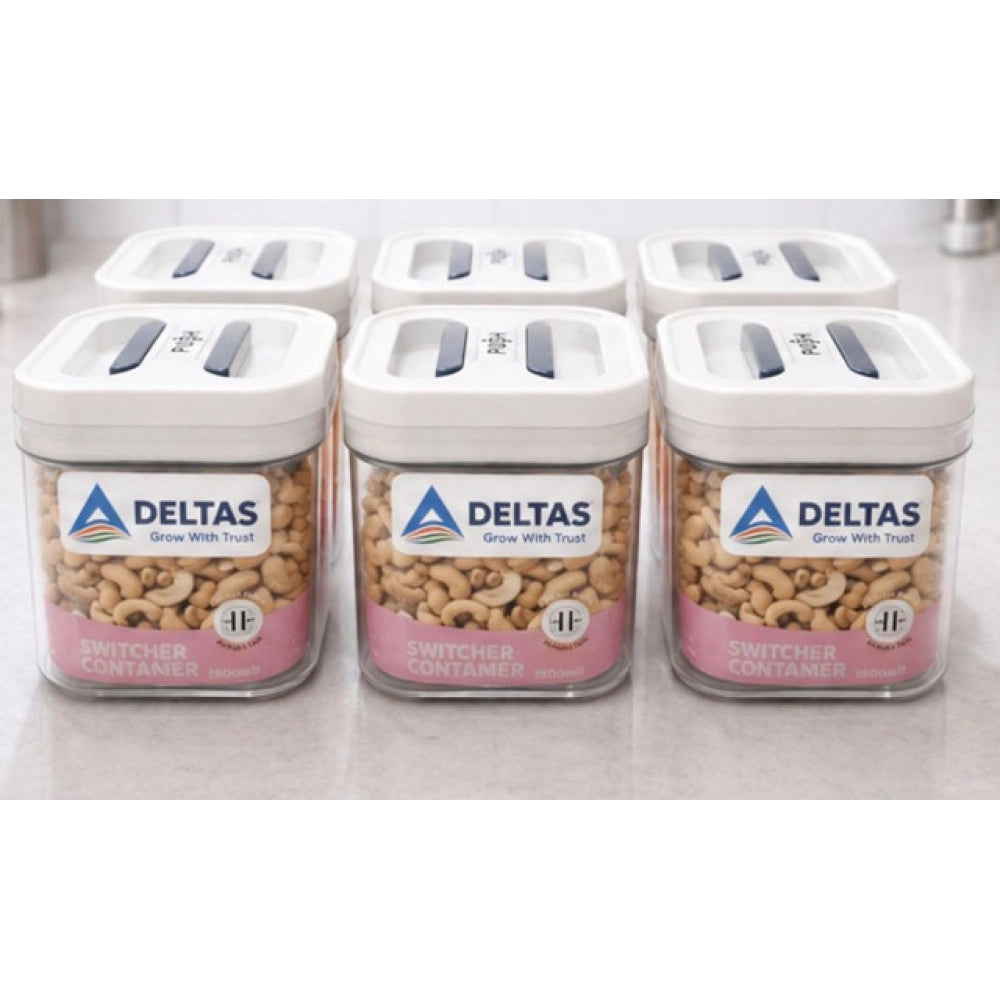 Switchers Airtight Storage Container Set 500 mls · Pack of 6 — White