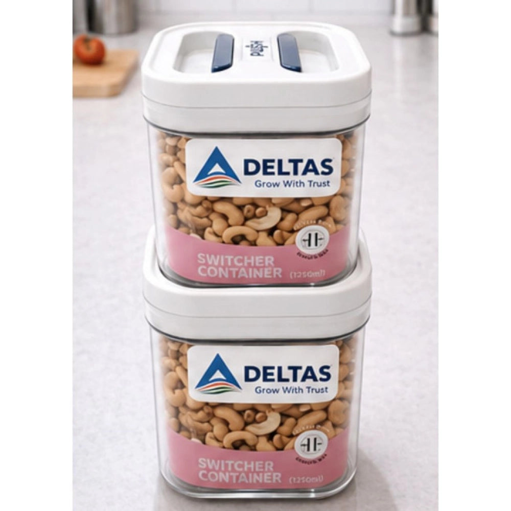 Switchers Airtight Storage Container Set 1250 mls · Pack of 2 — White