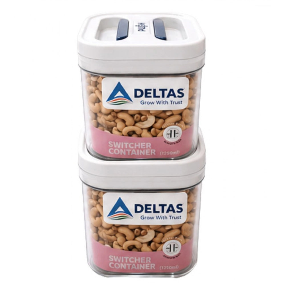 Switchers Airtight Storage Container Set 1250 mls · Pack of 2 — White