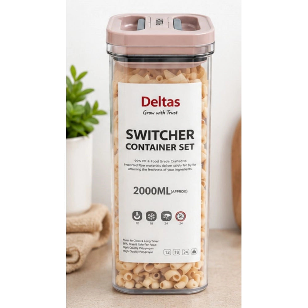 Switchers Airtight Storage Container Set 2000 mls · Pack of 1 — Pink