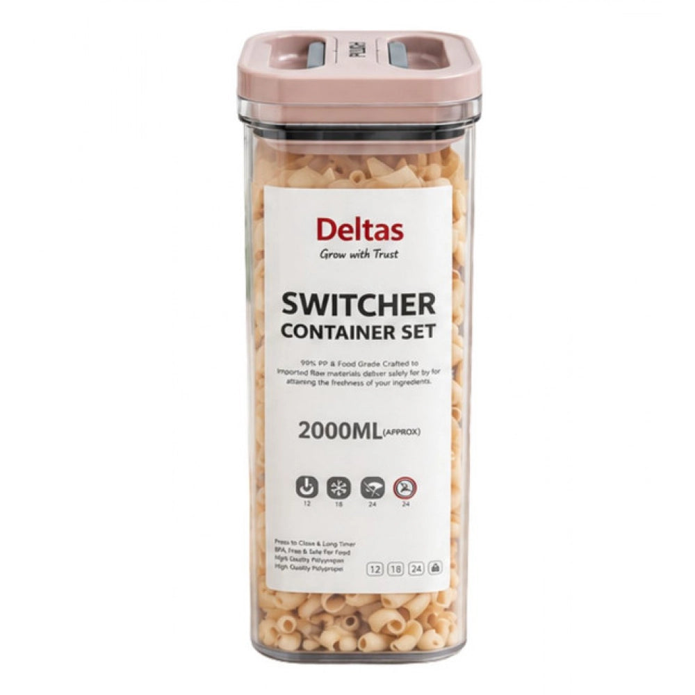 Switchers Airtight Storage Container Set 2000 mls · Pack of 1 — Pink