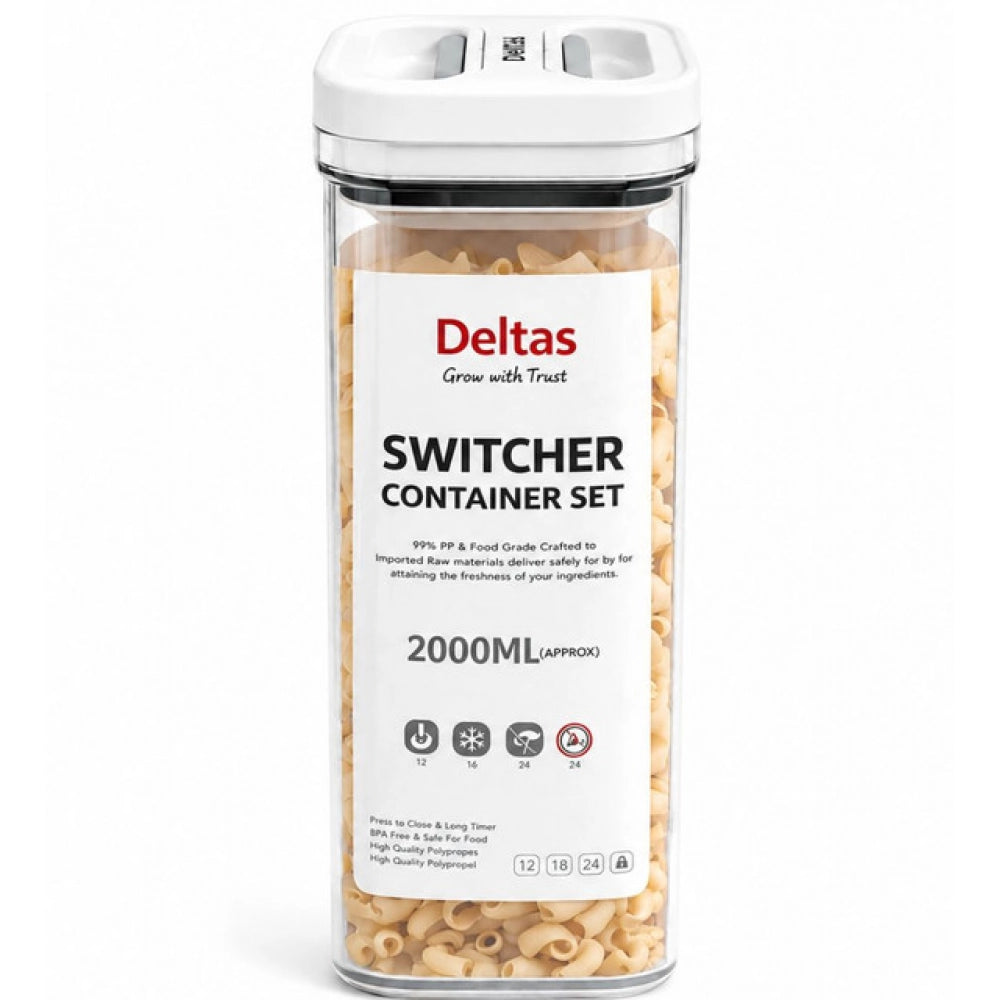 Switchers Airtight Storage Container Set 2000 mls · Pack of 1 — White
