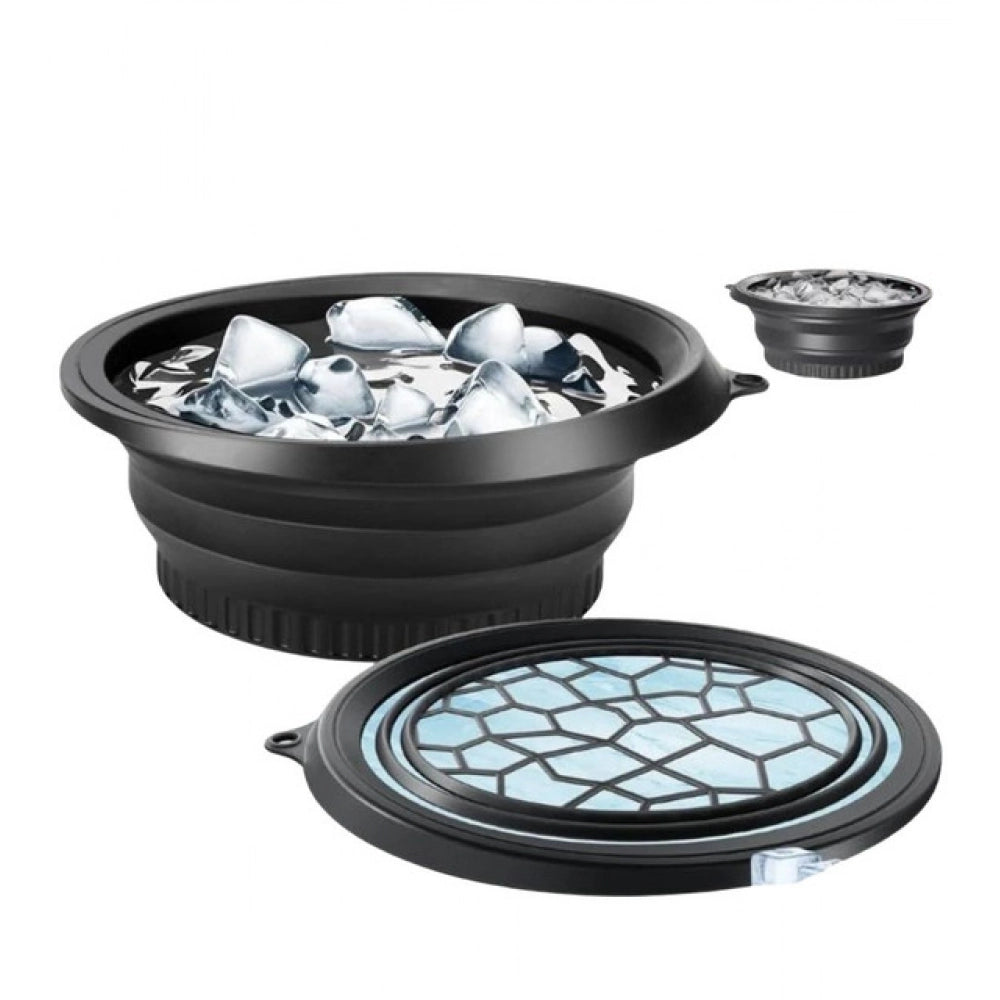 Silicon Ice Face Bowl — Black