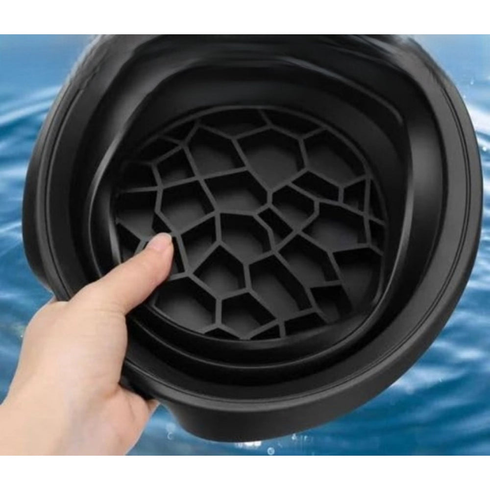 Silicon Ice Face Bowl — Black