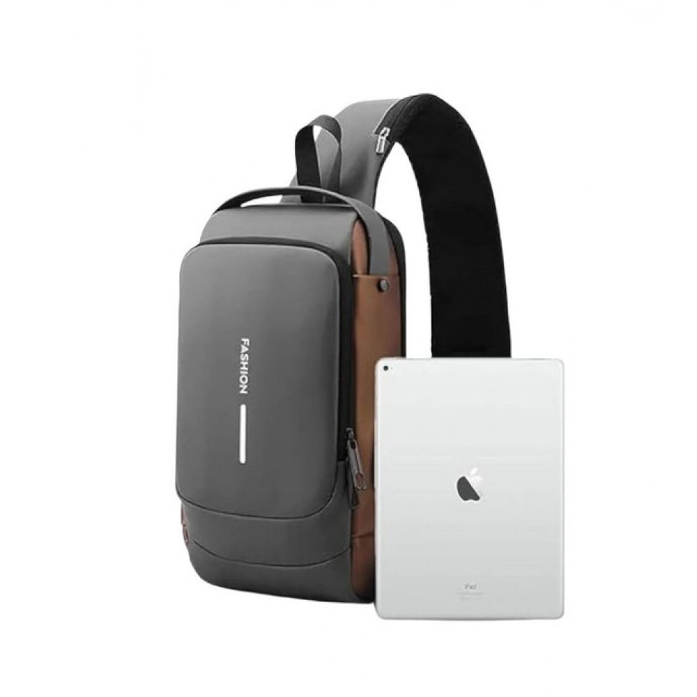 Waterproof Sling Cross Backpack Bag — Black