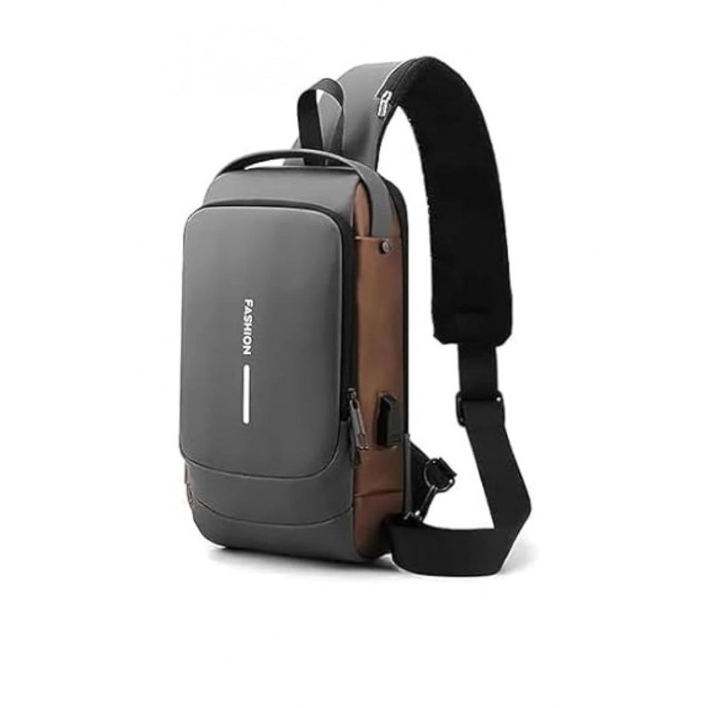Waterproof Sling Cross Backpack Bag — Black