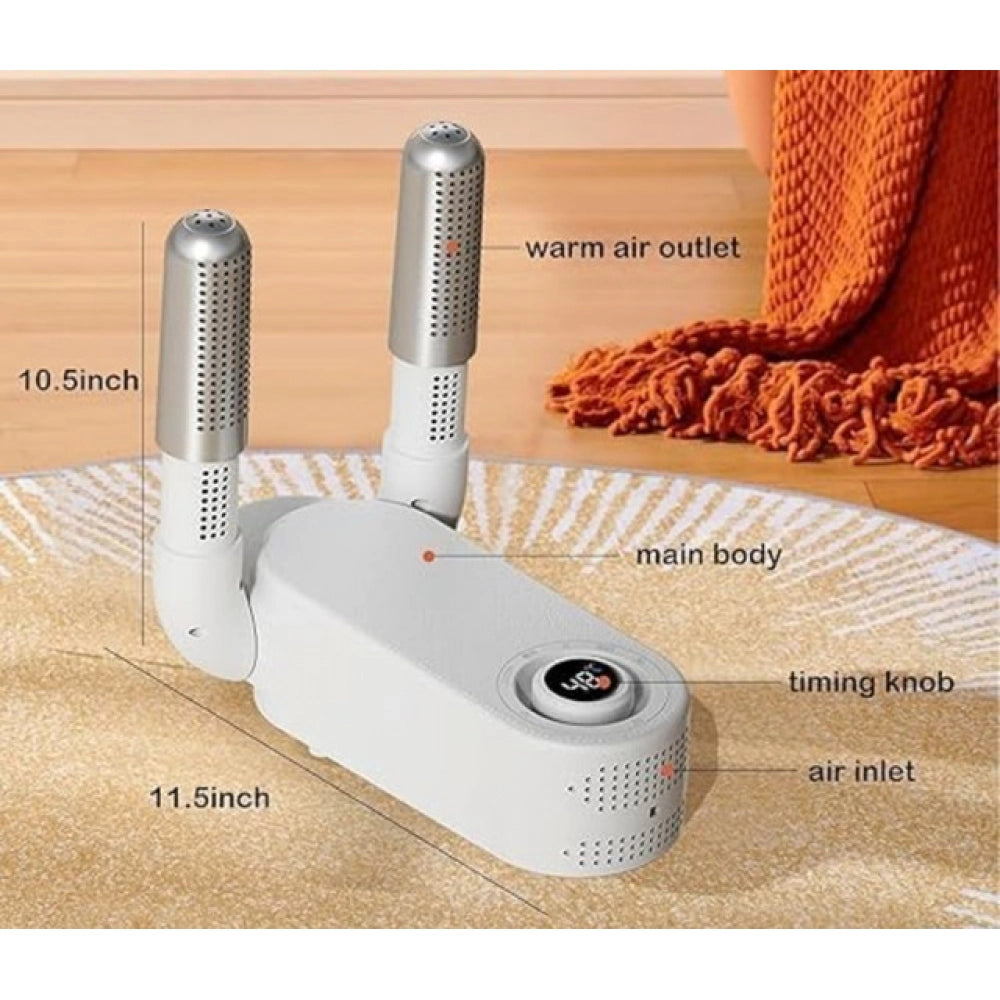 Electric Shoe Dryer — White