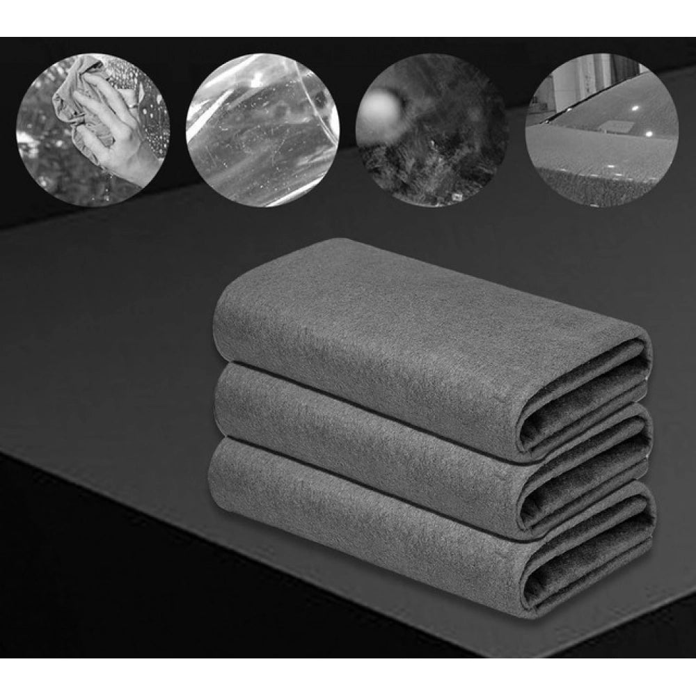 Magic Cleaning Cloths · Pack of 5 — Black