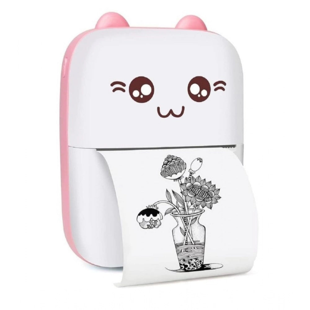 Mini Printer — Pink-White