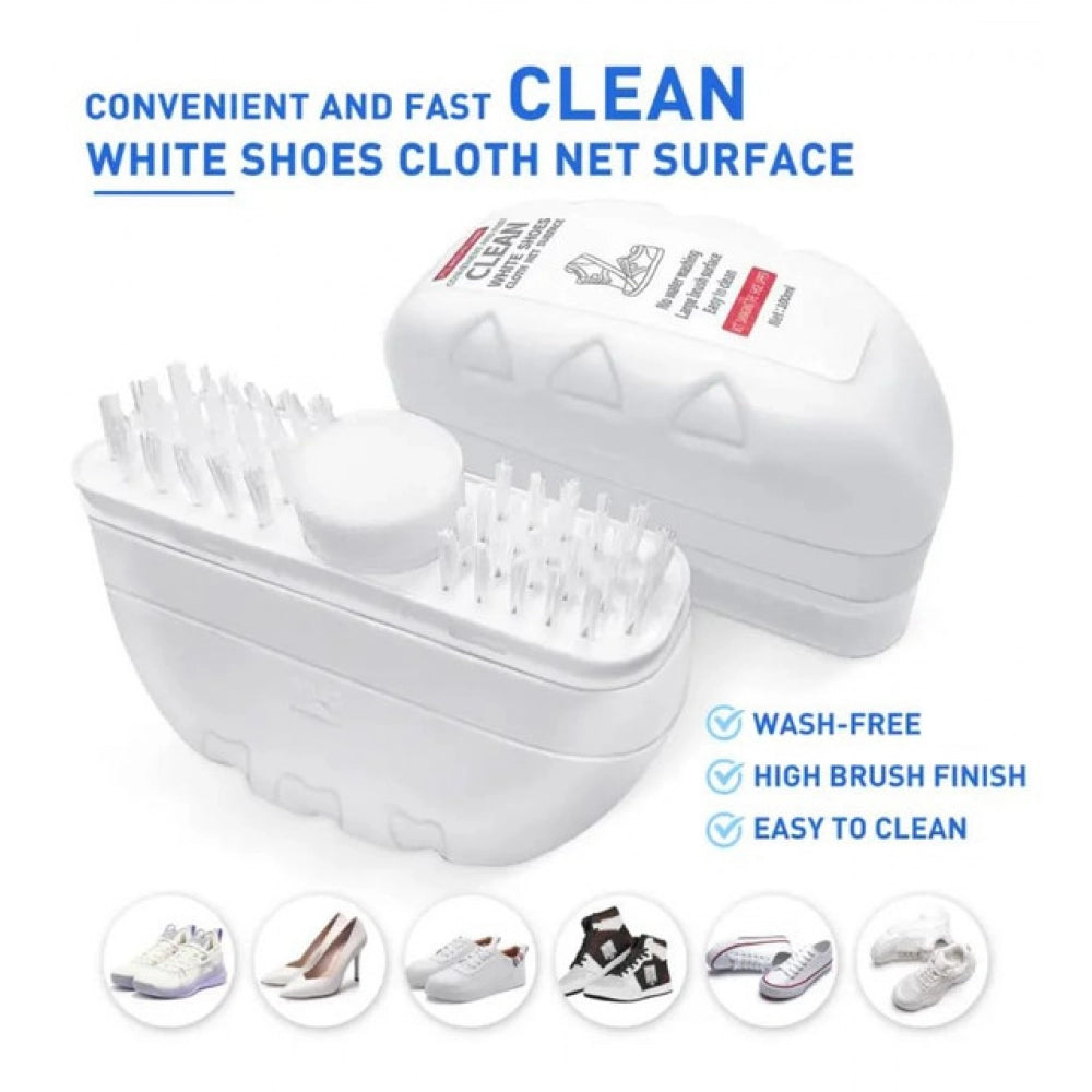 2 In 1 Shoe Cleaning Brushs · Pack of 2 — White
