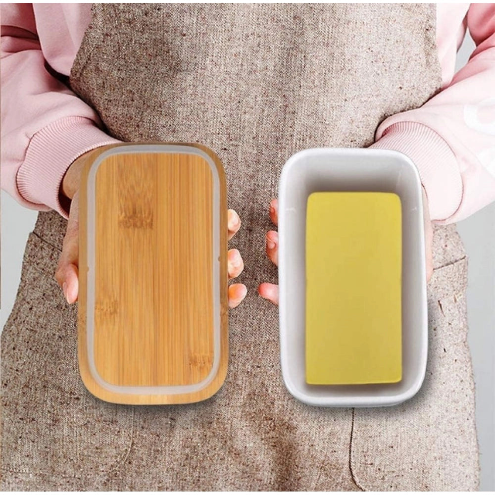 Ceramic Butter Box — White