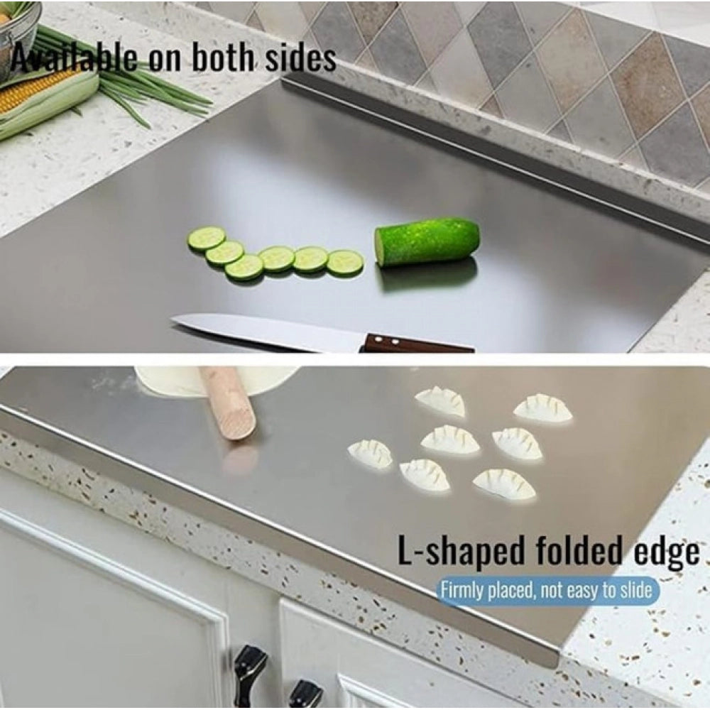 Stainless Steel Chopping Board — Silver
