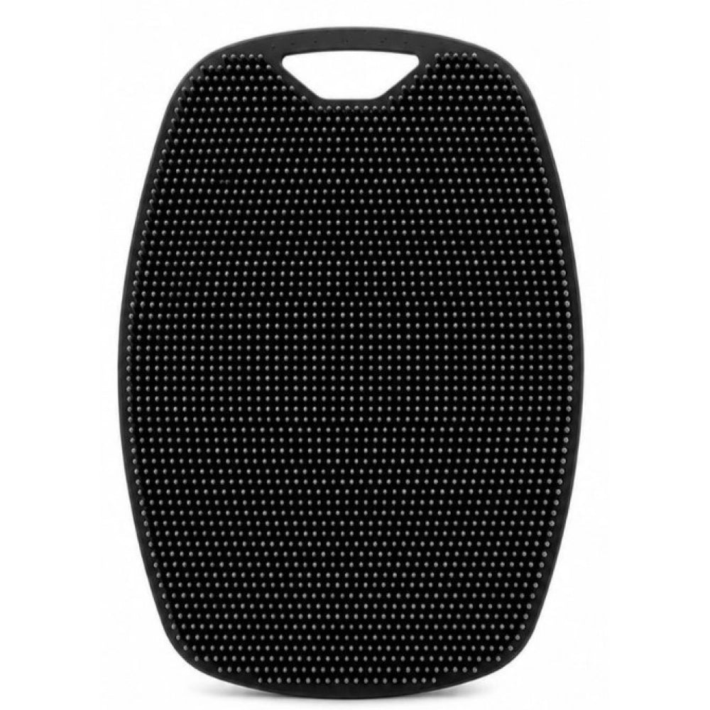 Silicone Body Scrubber Bath Brushs · Pack of 2 — Black