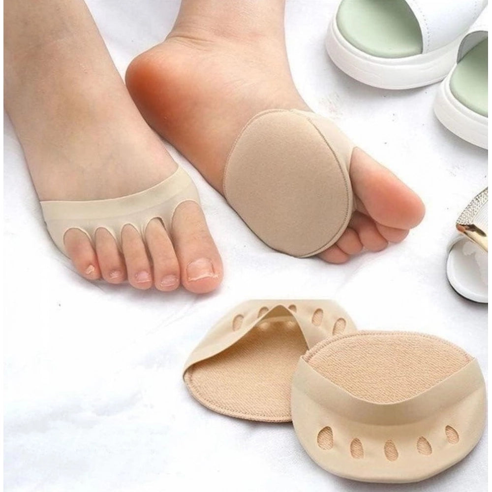 Honeycomb Fabric Forefoot Pads · Pack of 3 — Beige