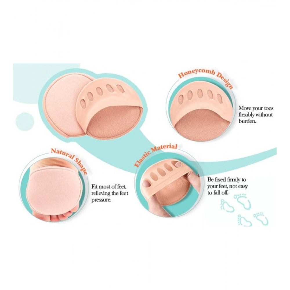 Honeycomb Fabric Forefoot Pads · Pack of 3 — Beige