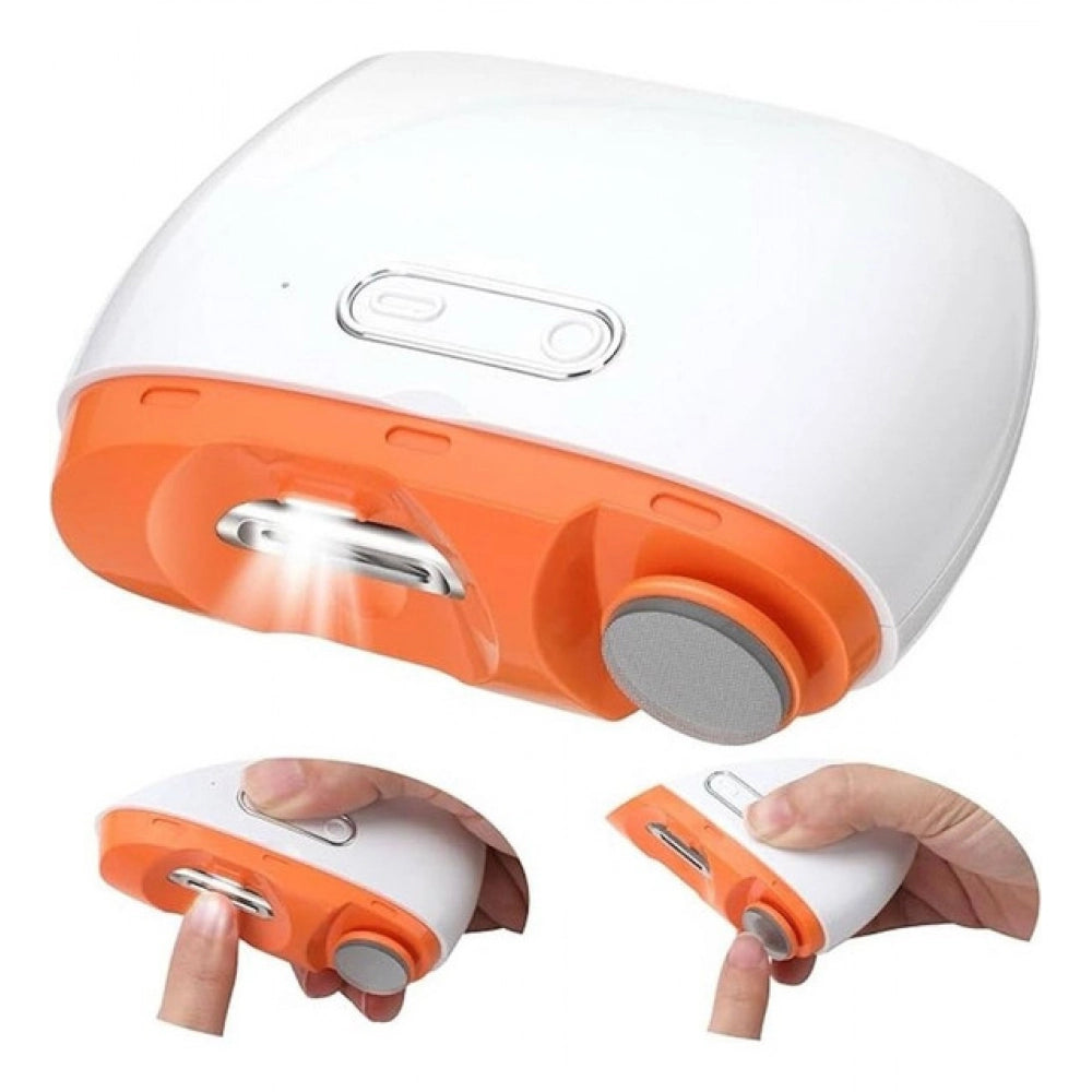 2 In 1 Electric Nail Clipper — White