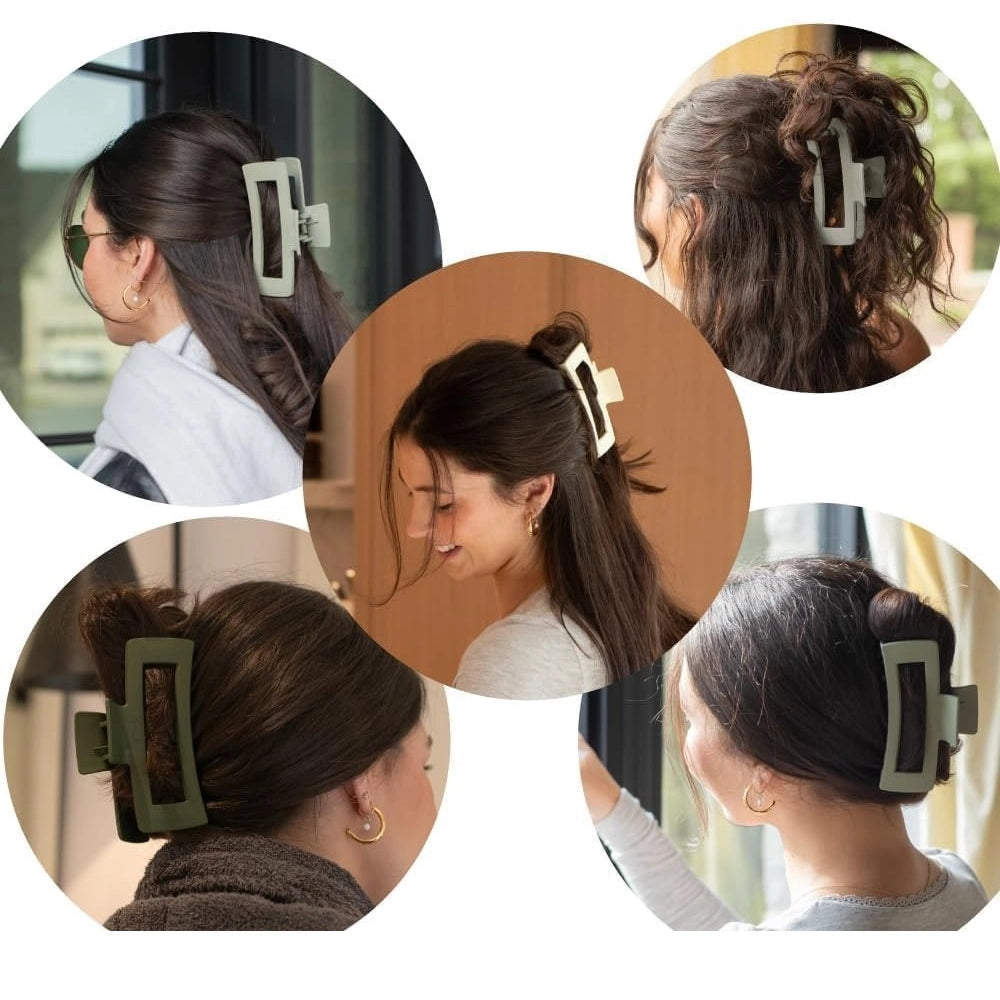 Soft Silicone Hair Claw Clips · Pack of 2