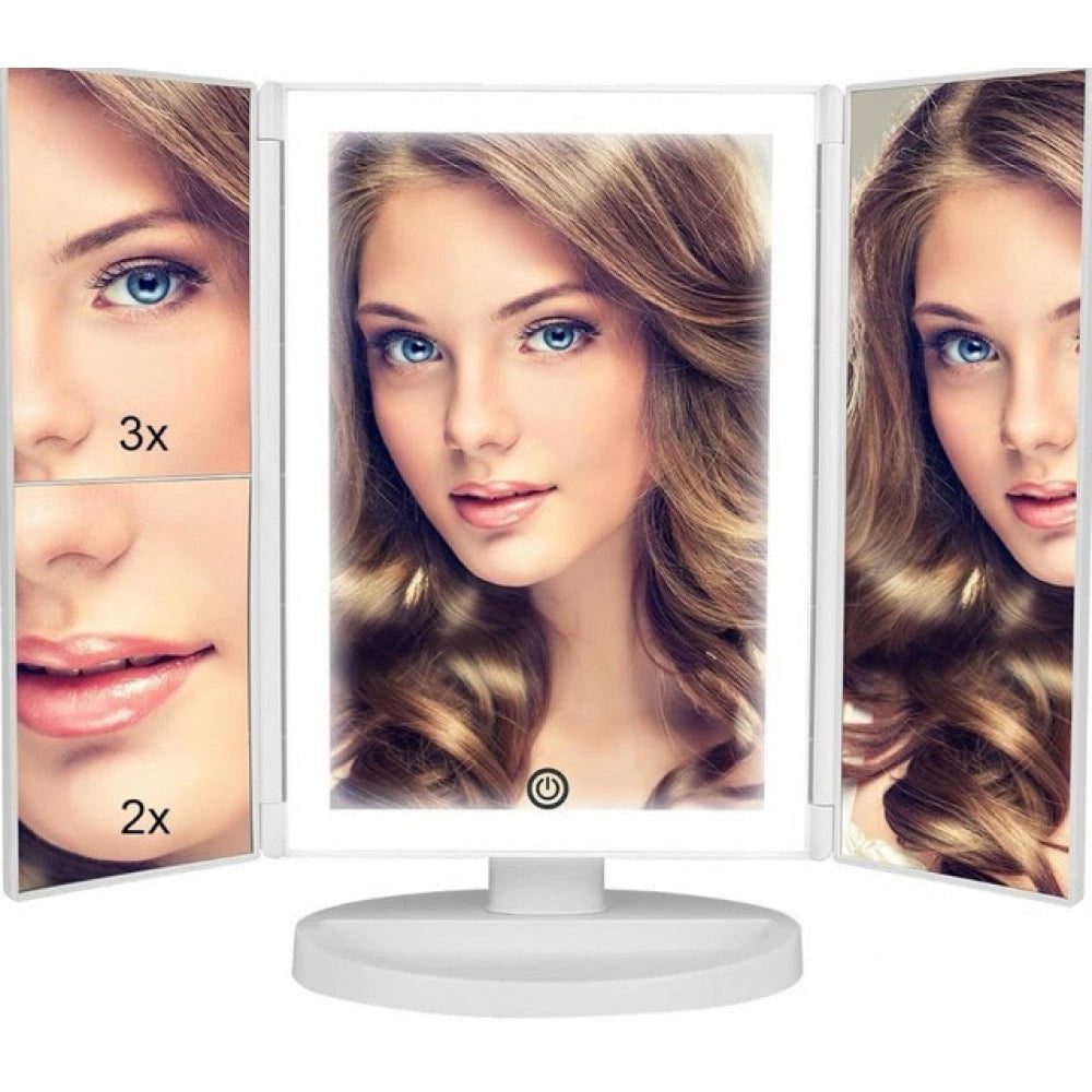 Rechargeable Makeup Vanity Mirror — Silver