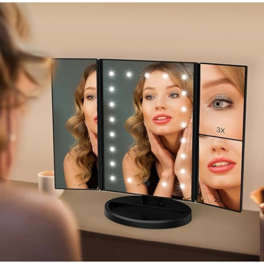 Rechargeable Makeup Vanity Mirror — Silver