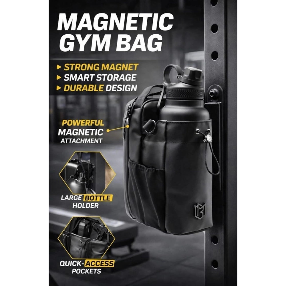 Magnetic Gym Bag — Black