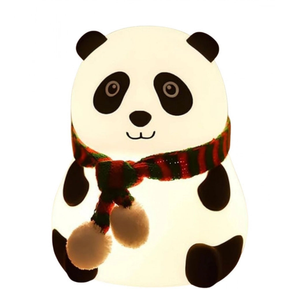 Silicon Panda Lamp — White
