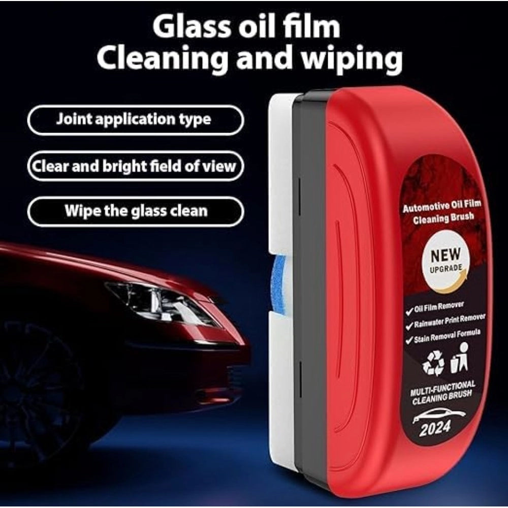 Automotive Oil Film Cleaning Brushs · Pack of 3 — Red-Black
