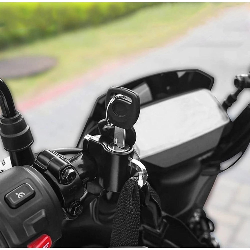 Motorcycle Helmet Locks · Pack of 2 — Black