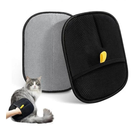 Cat Dog Hair Remover Gloves · Pack of 2 — Black