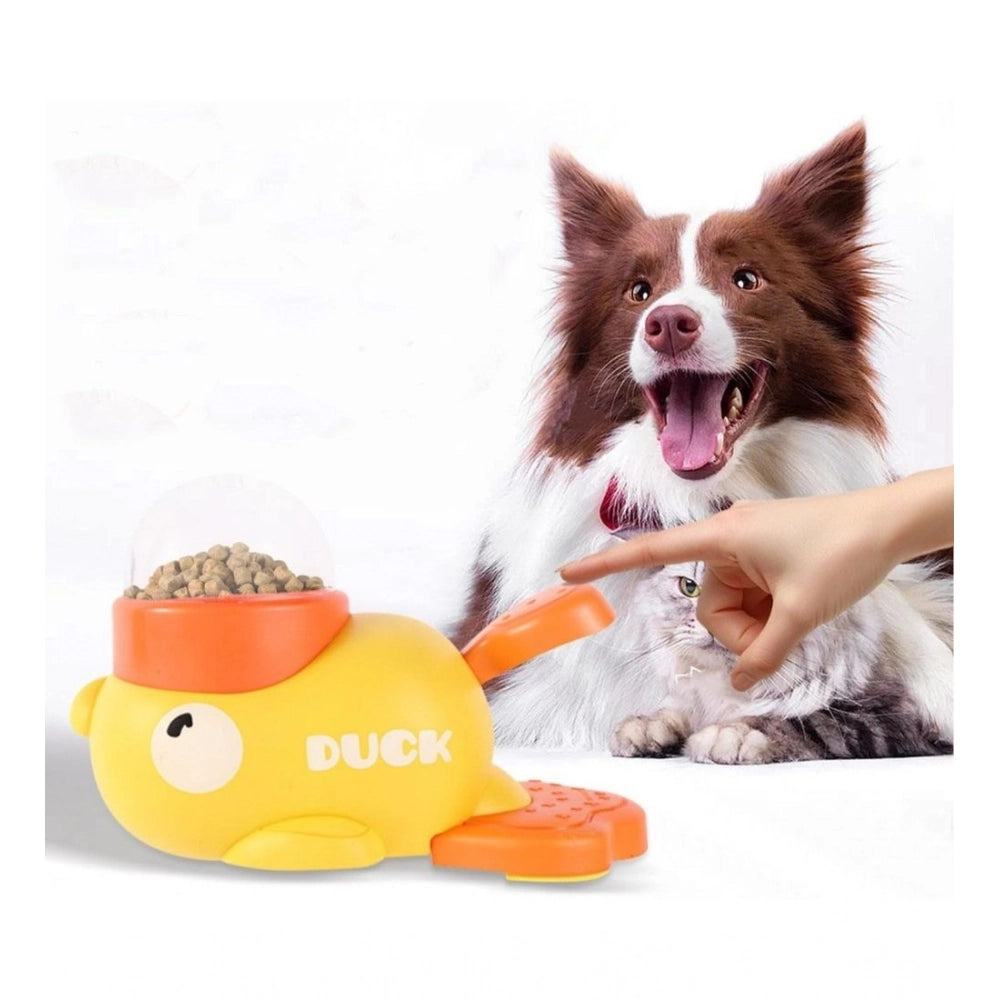 Pet Feeder — Yellow-Orange