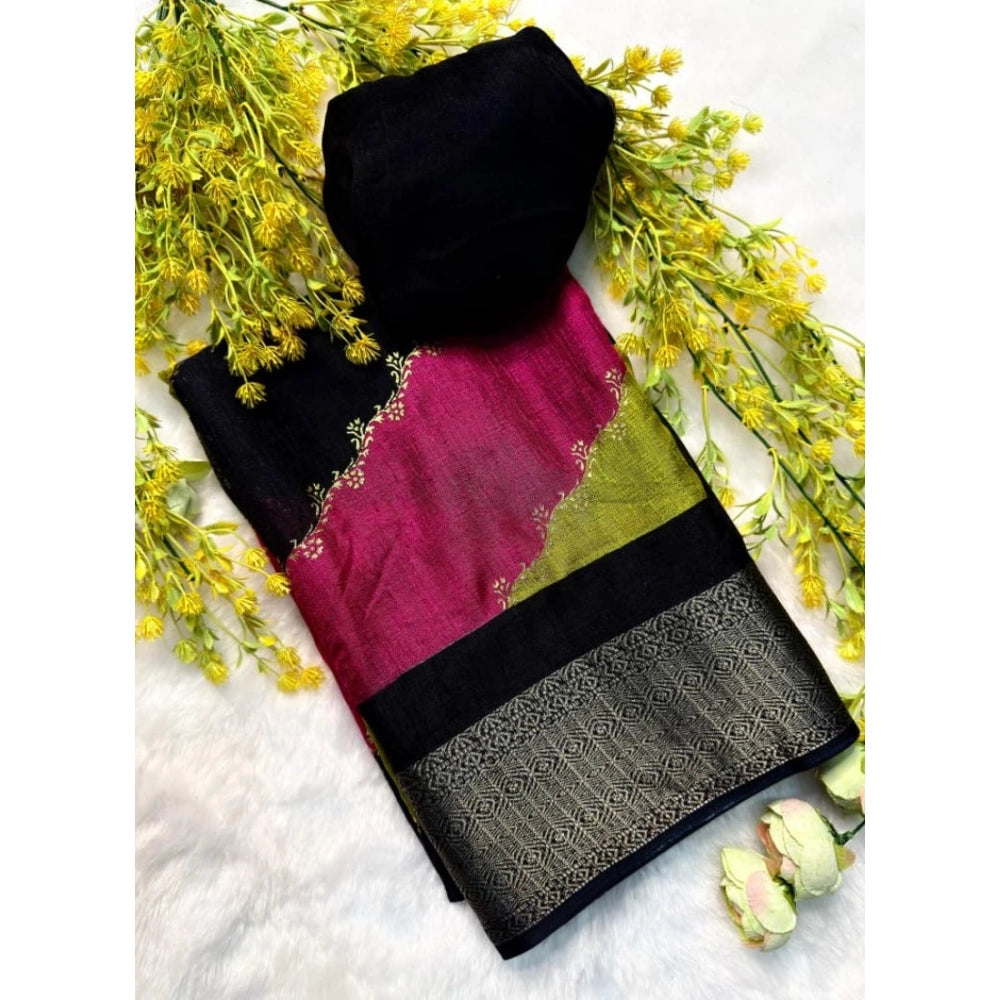 Women's Dola Silk Embellished Saree · 2569