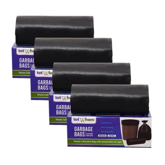 19×21in Garbage Bags · Pack of 4 — Black