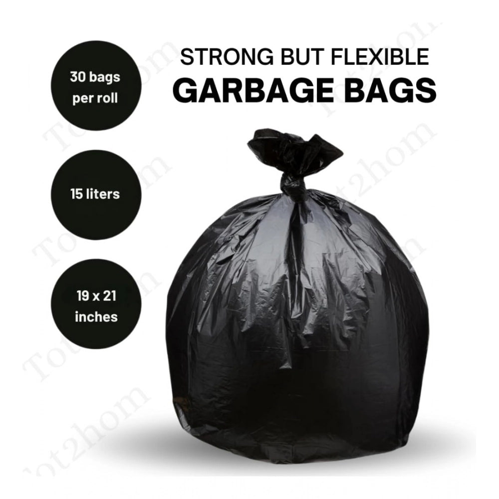 19×21in Garbage Bags · Pack of 4 — Black