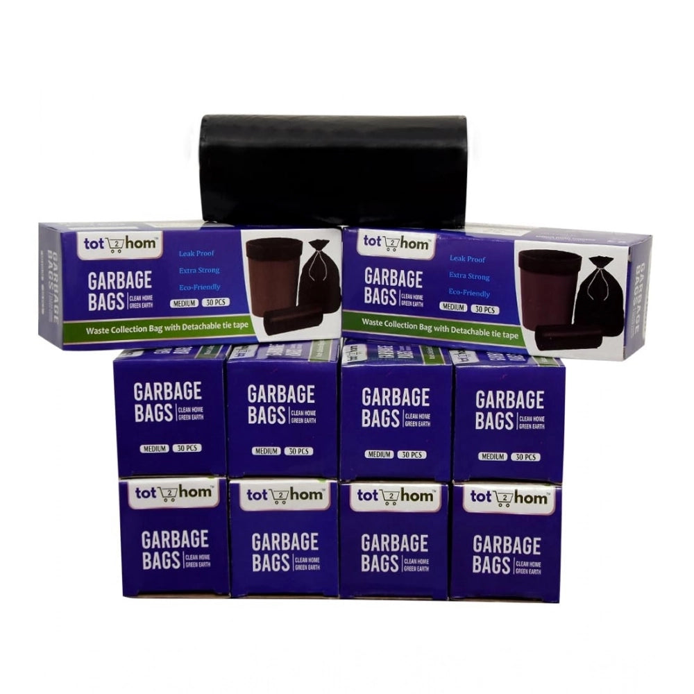 19×21in Garbage Bags · Pack of 10 — Black