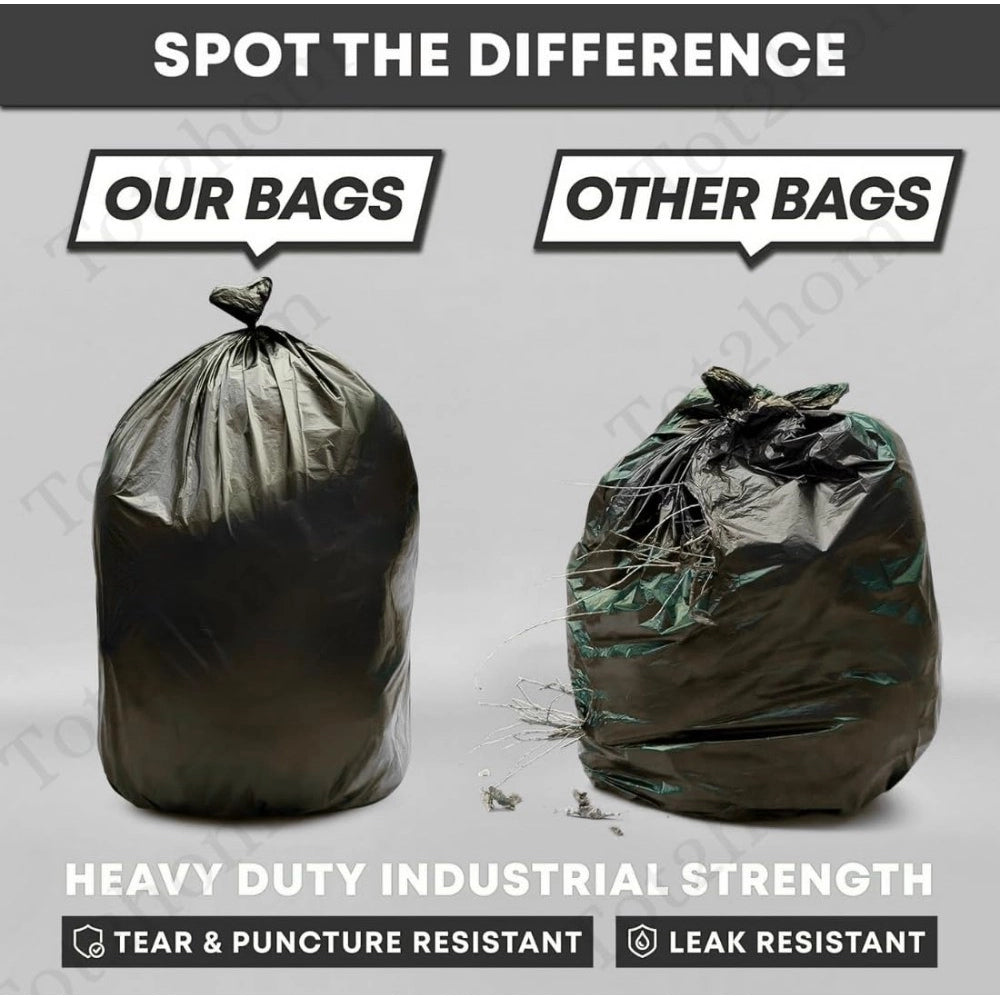 19×21in Garbage Bags · Pack of 10 — Black
