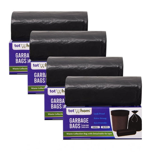 17×19in Garbage Bags · Pack of 4 — Black