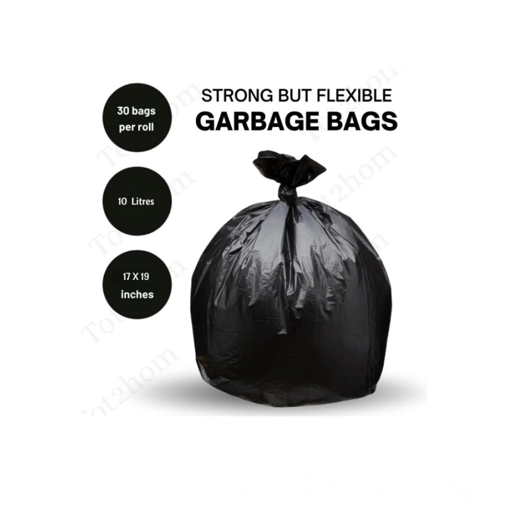 17×19in Garbage Bags · Pack of 10 — Black