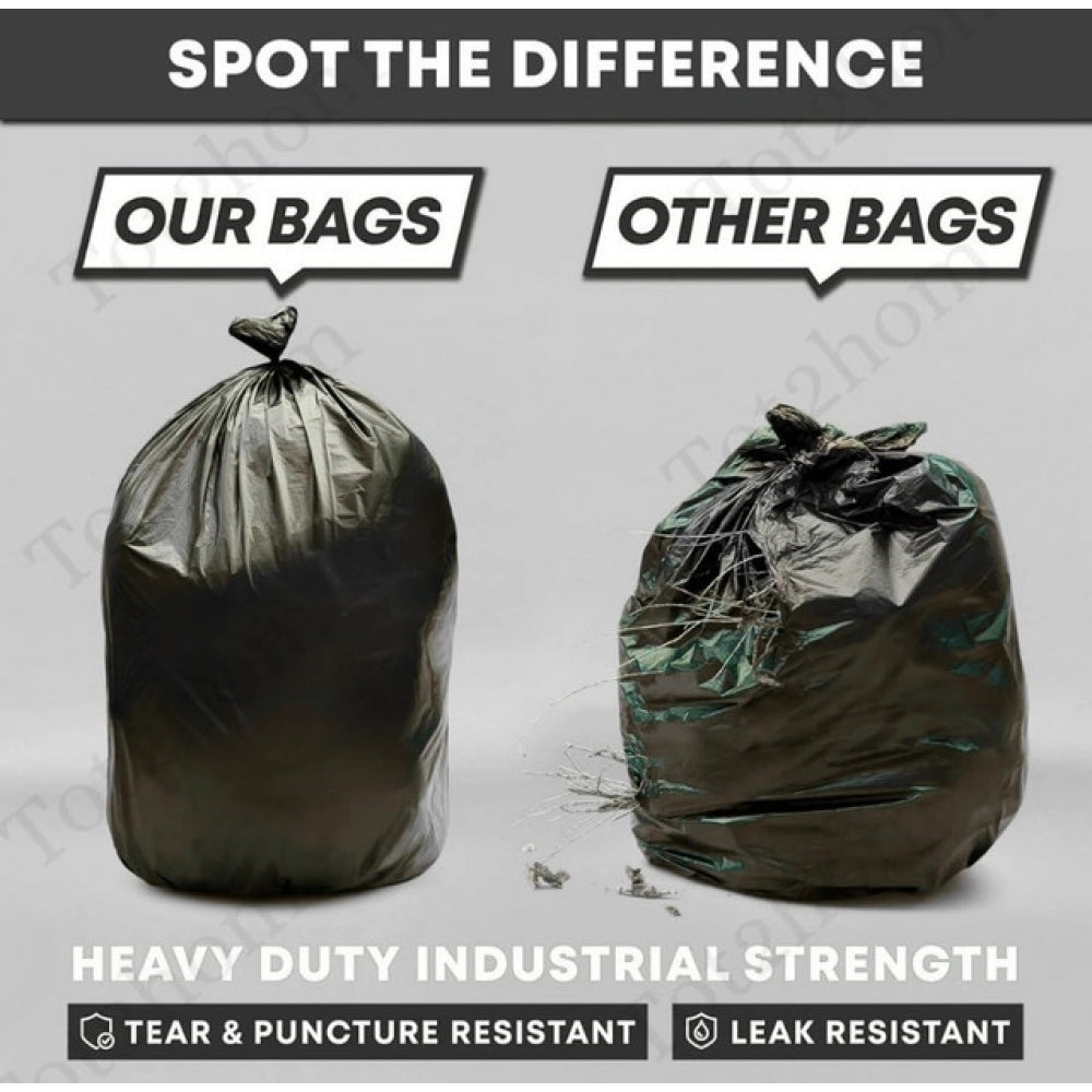 17×19in Garbage Bags · Pack of 4 — Black
