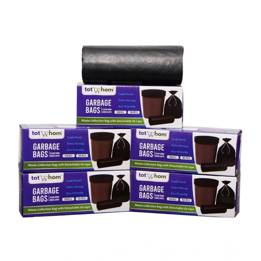17×19in Garbage Bags · Pack of 5 — Black