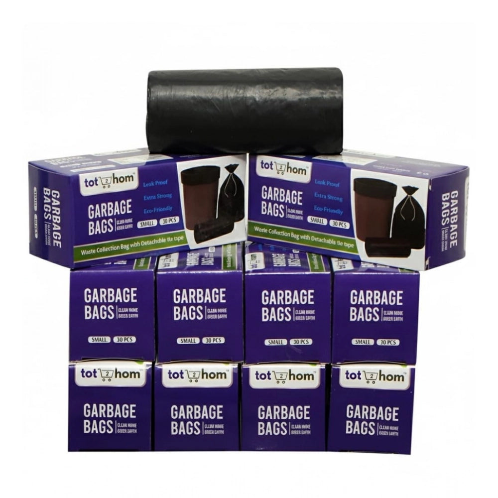 17×19in Garbage Bags · Pack of 10 — Black