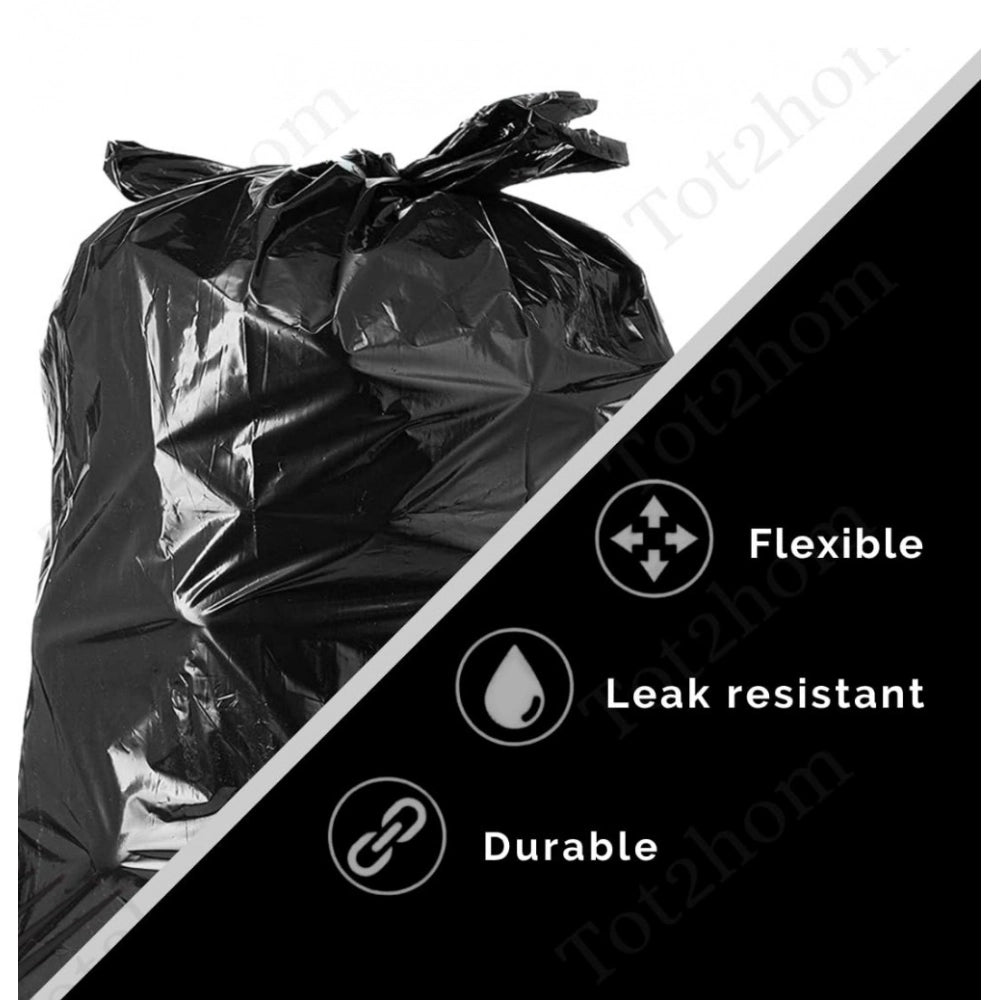 25×30in Garbage Bags · Pack of 4 — Black