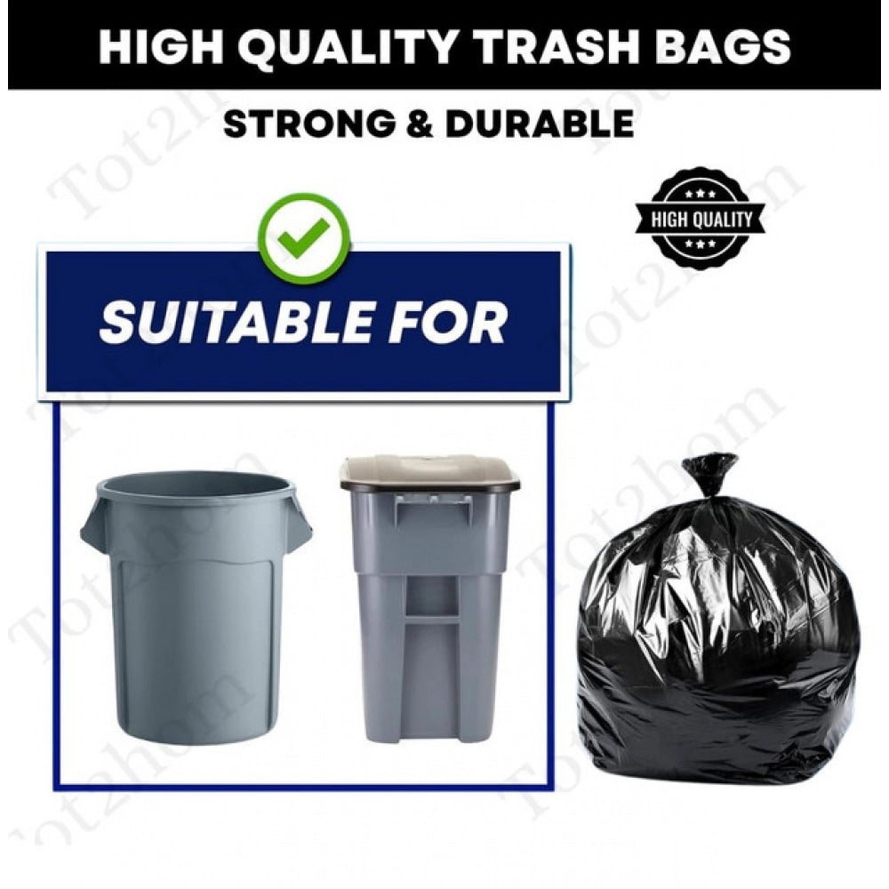25×30in Garbage Bags · Pack of 3 — Black