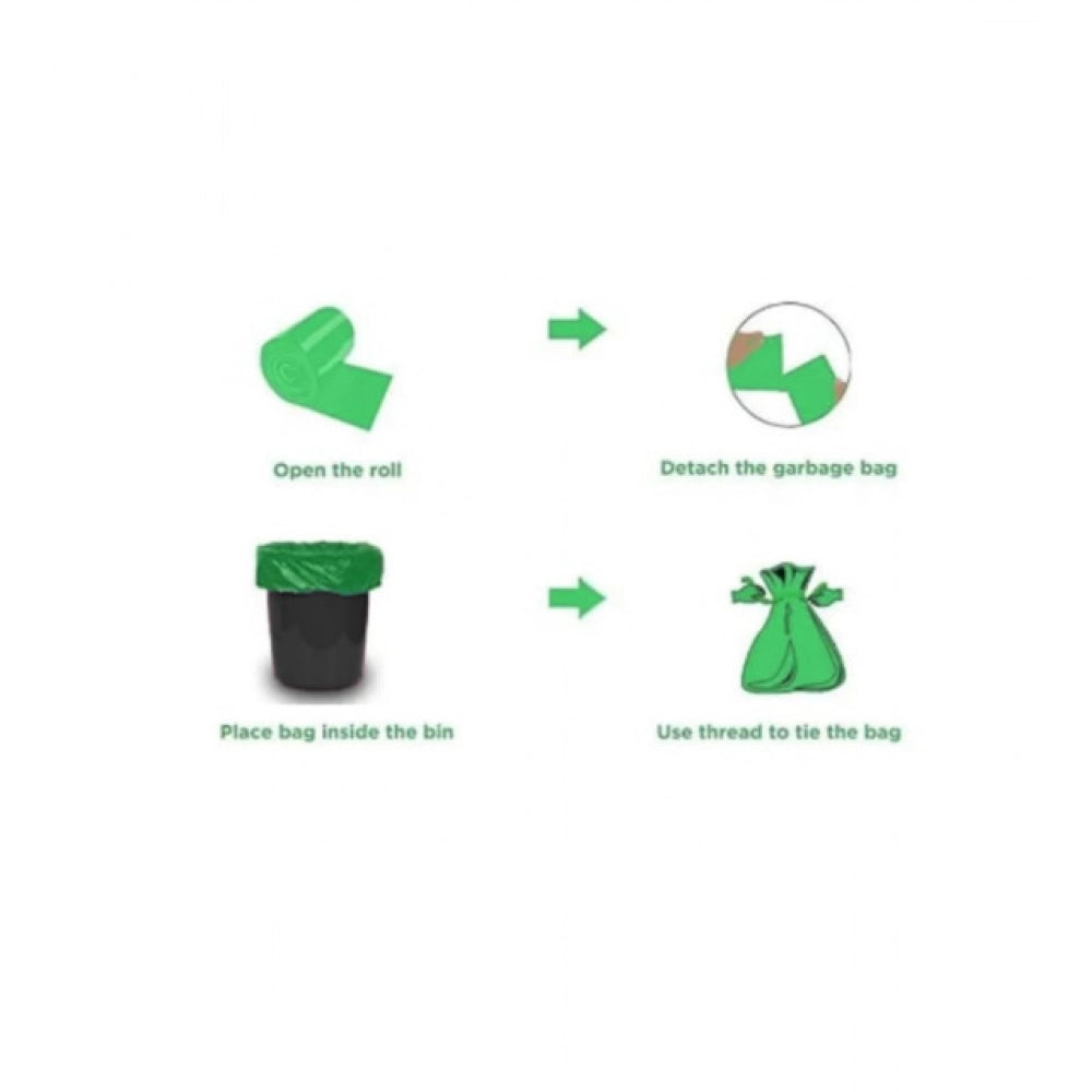 17×19in Garbage Bags · Pack of 10 — Green