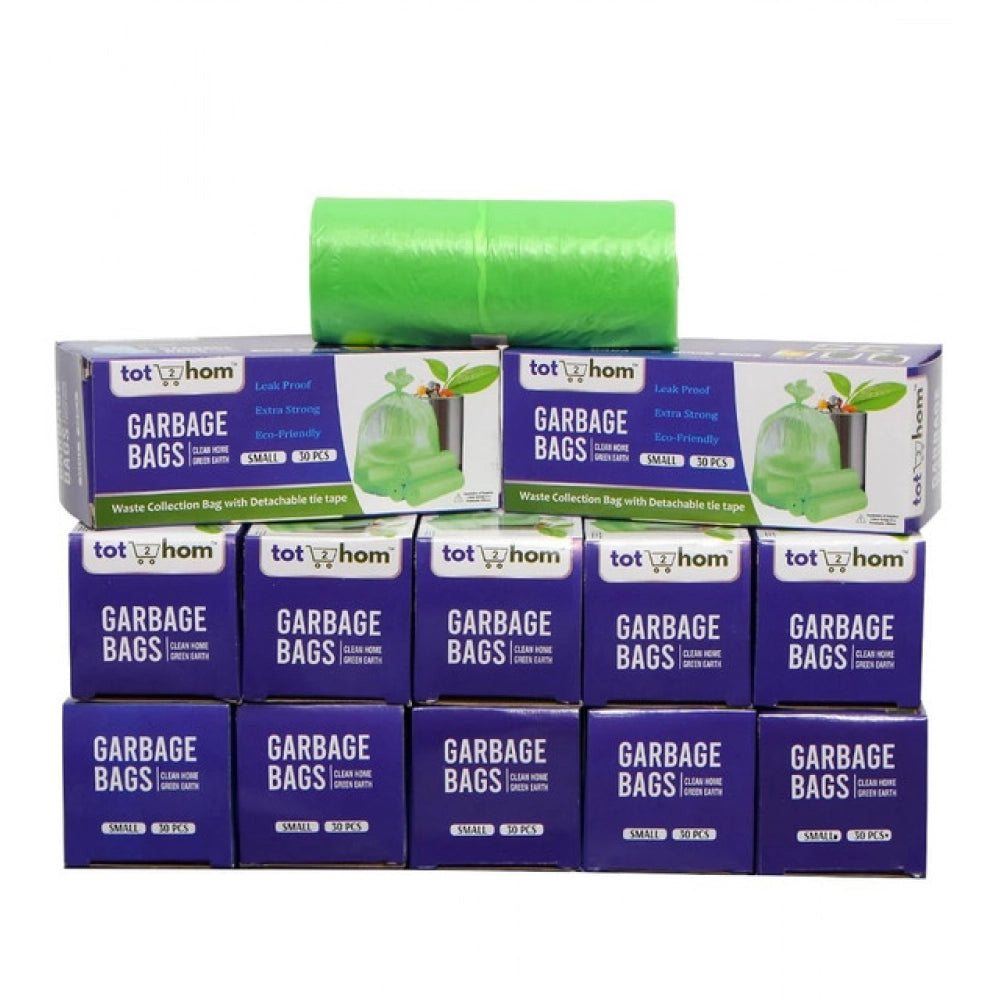 17×19in Garbage Bags · Pack of 12 — Green