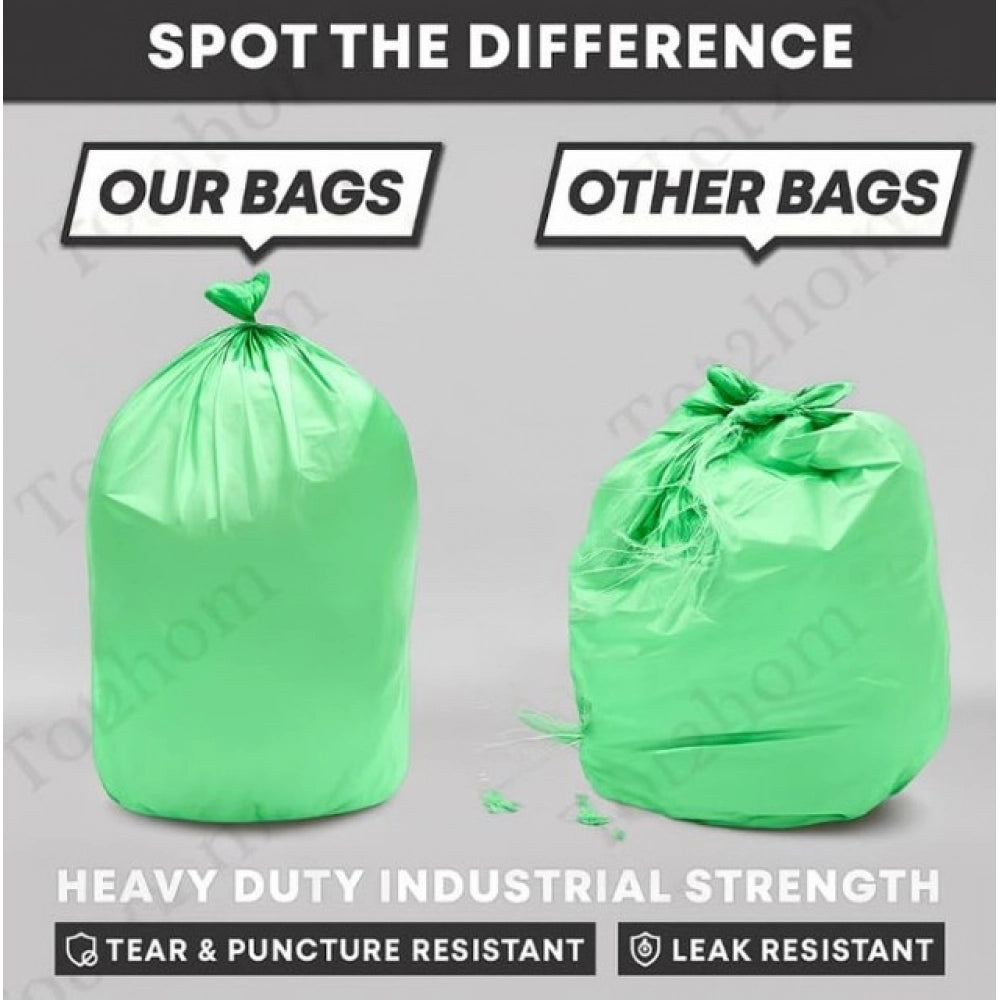17×19in Garbage Bags · Pack of 12 — Green