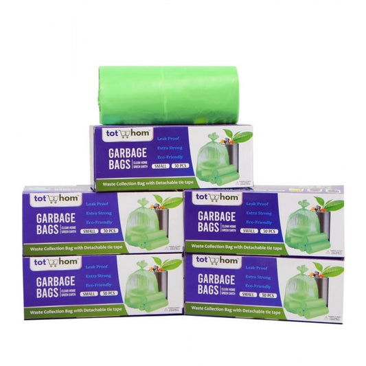 17×19in Garbage Bags · Pack of 5 — Green