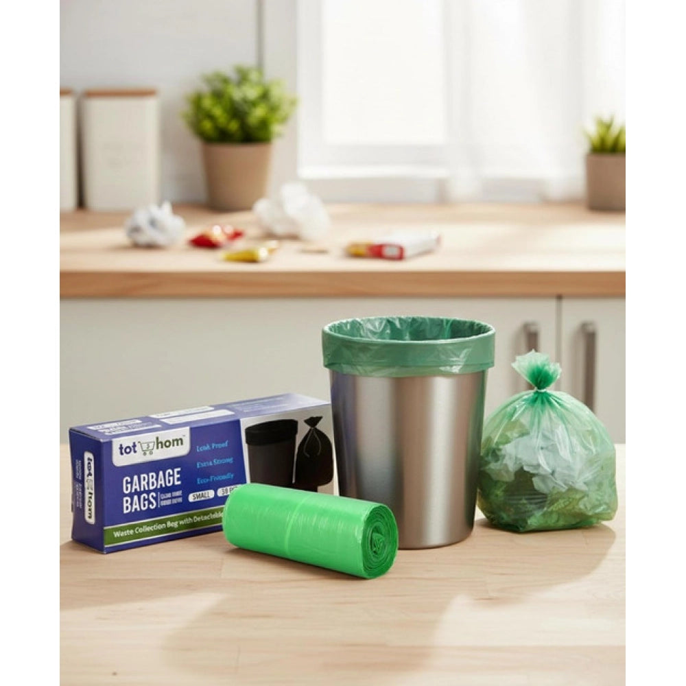17×19in Garbage Bags · Pack of 10 — Green