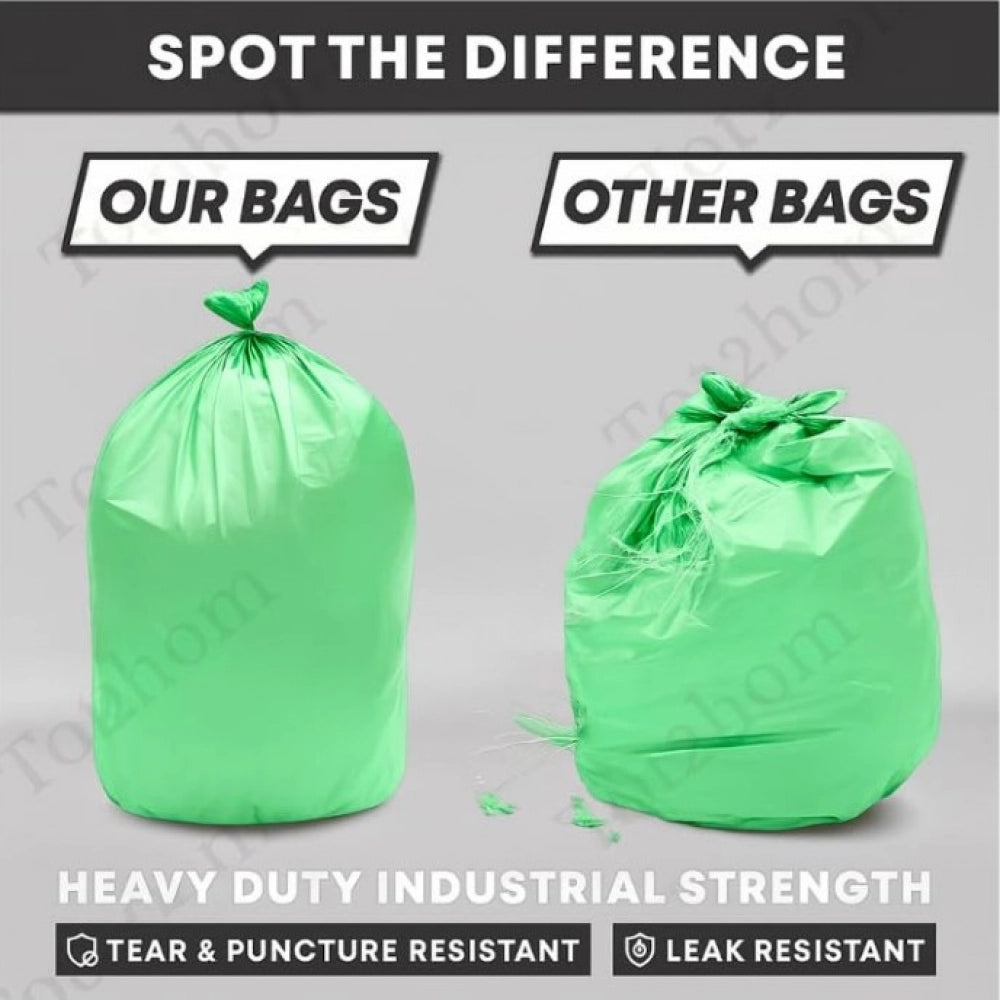 17×19in Garbage Bags · Pack of 10 — Green