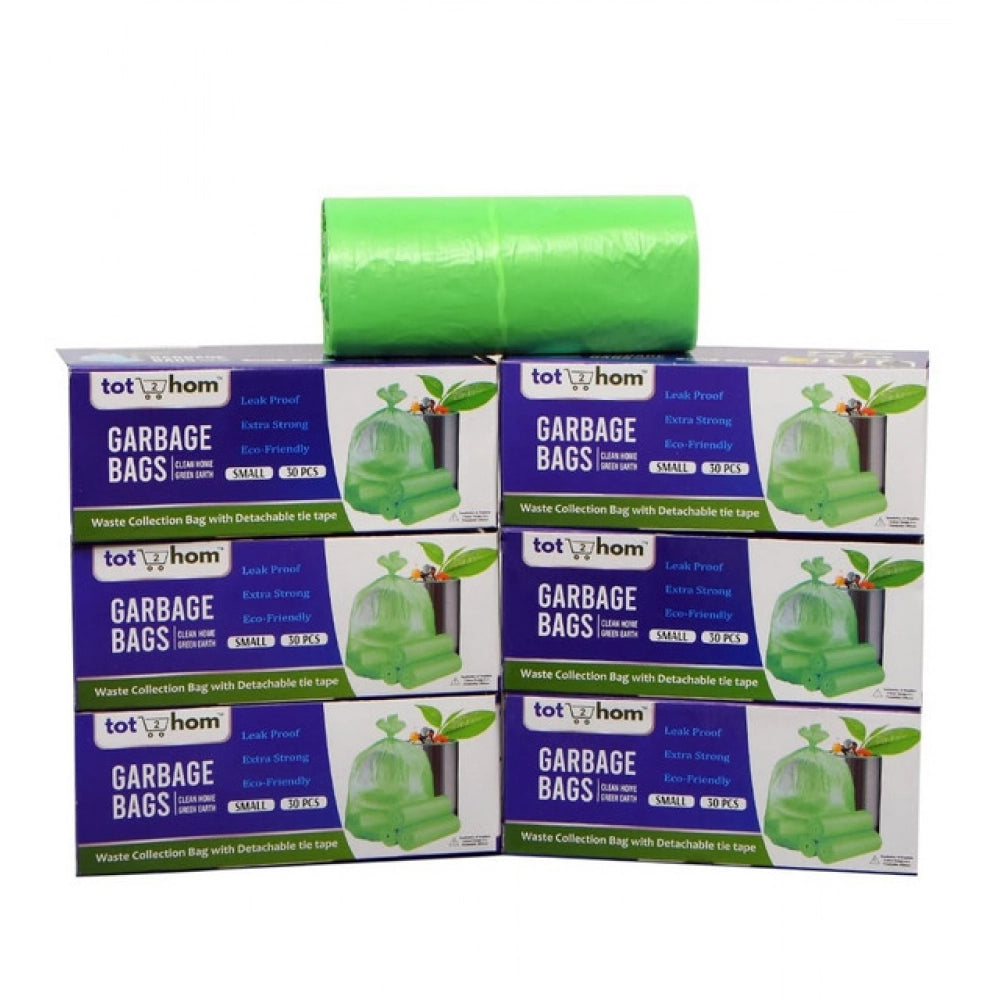 17×19in Garbage Bags · Pack of 6 — Green