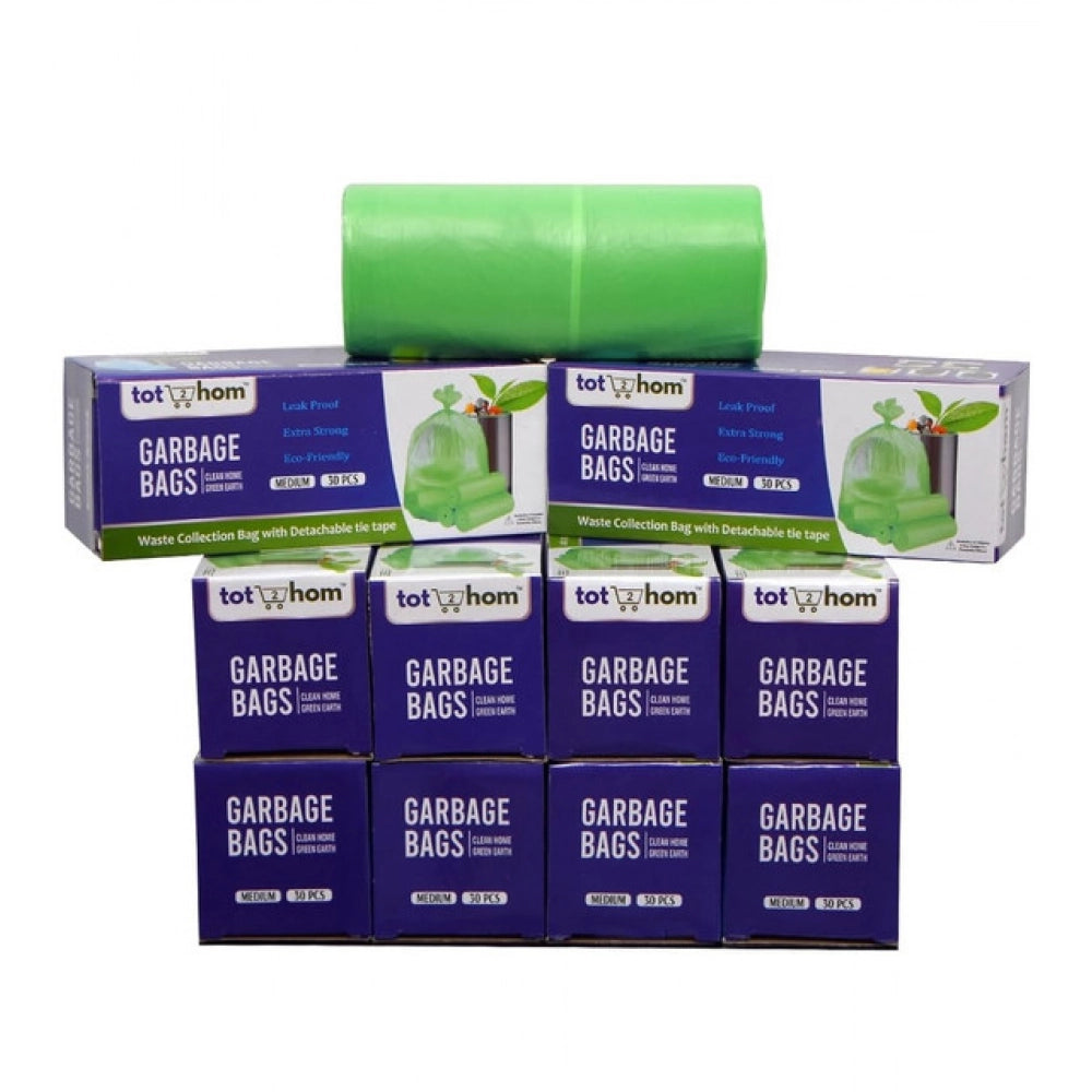 19×21in Garbage Bags · Pack of 10 — Green
