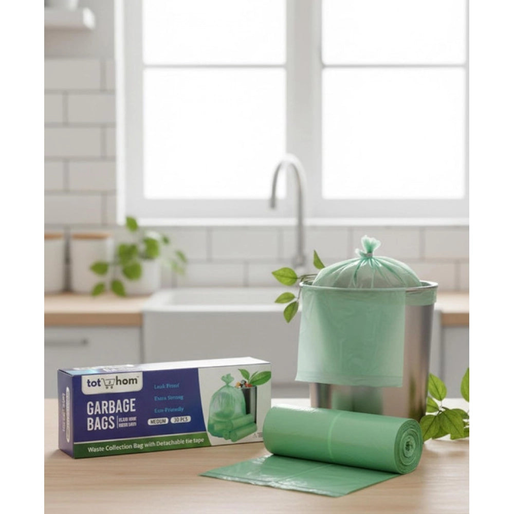 19×21in Garbage Bags · Pack of 10 — Green